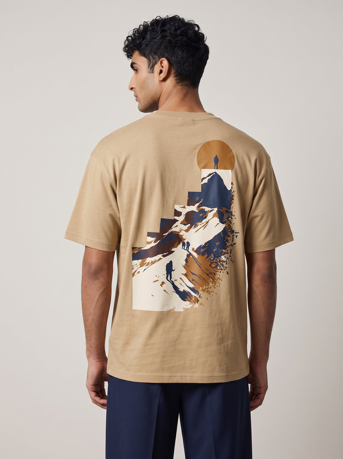 ASCENT Oversized T-Shirt - Beige