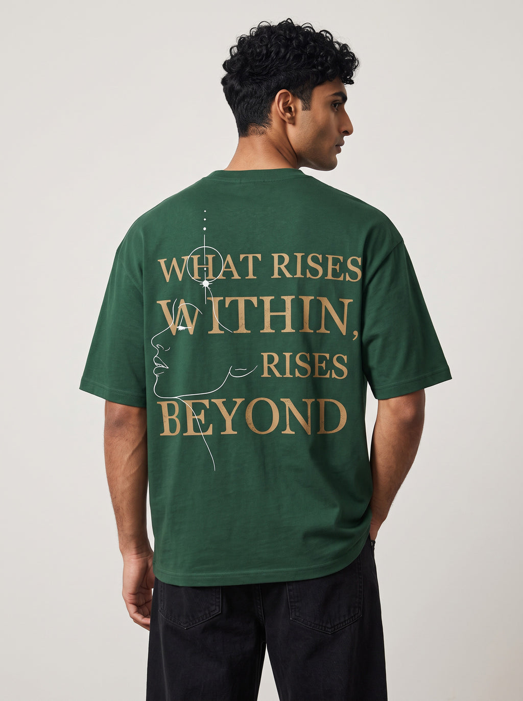 INNER RISE Oversized T-Shirt - Green
