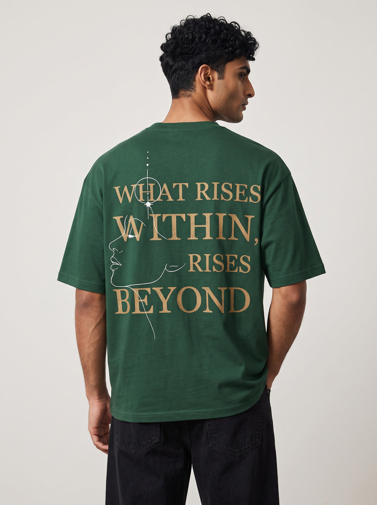 INNER RISE Oversized T-Shirt - Green