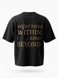 INNER RISE Oversized T-Shirt - Black