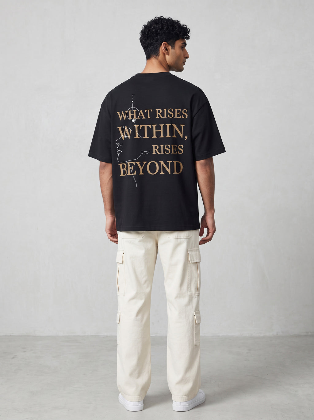 INNER RISE Oversized T-Shirt - Black